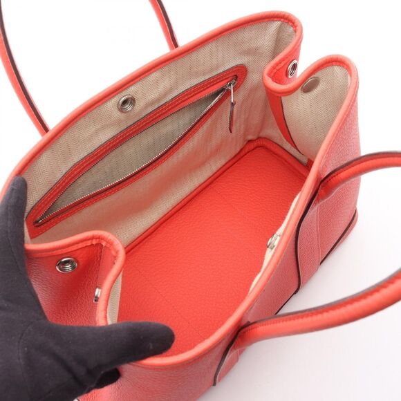 Hermes Tote Bag Garden Party Tpm 051568ck Rose Texas Leather Garden - Picture 3 of 15